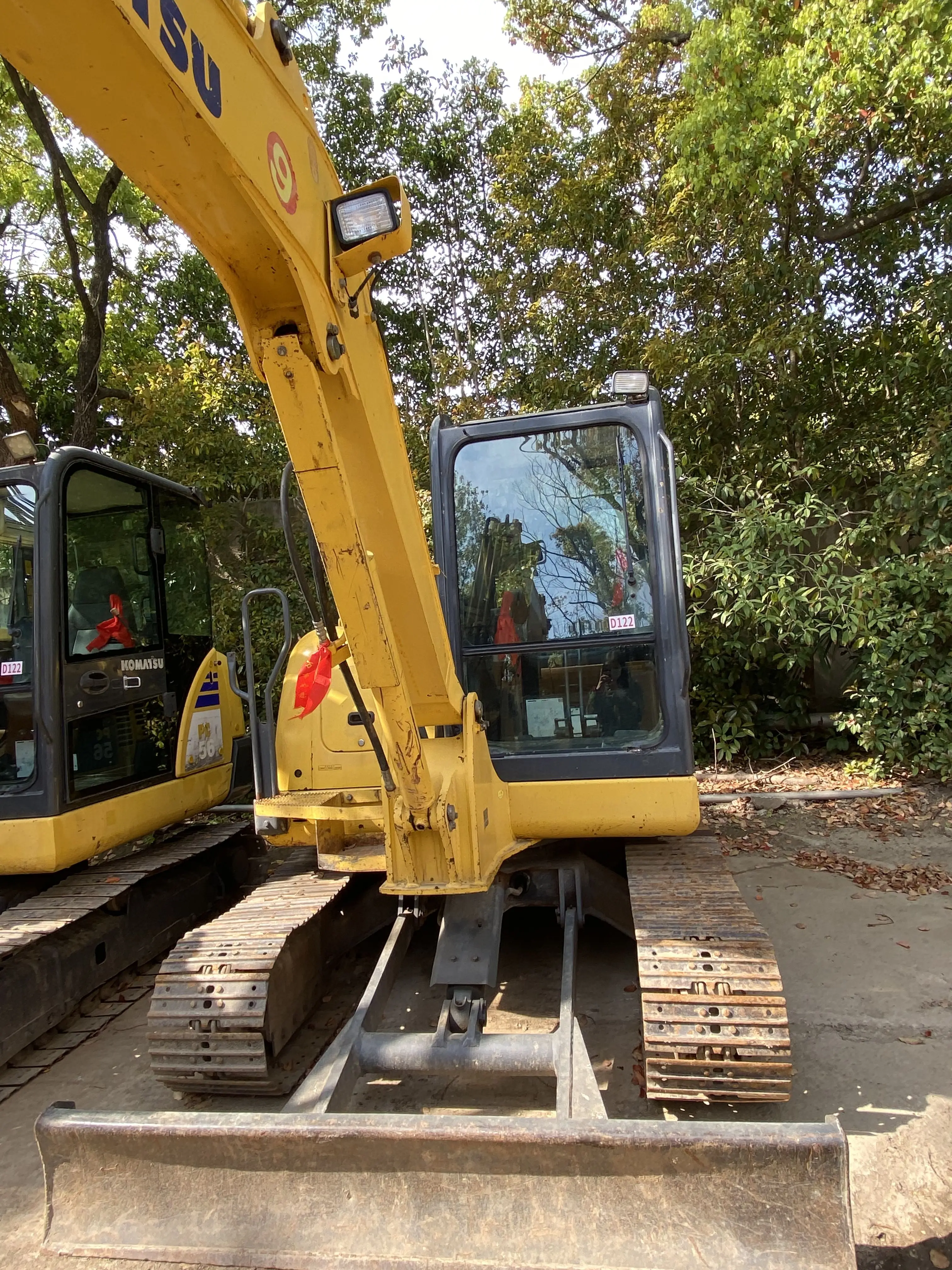 Used mini excavator 5.6ton Komatsu 56 original Japanese farm garden tractors  high quality second- hand excavator for sale