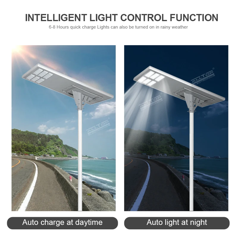 Wholesale Price Road Highway Square Waterproof Ip65 Outdoor 200w Aluminum All In One Integrated Led Solar Power Street Light