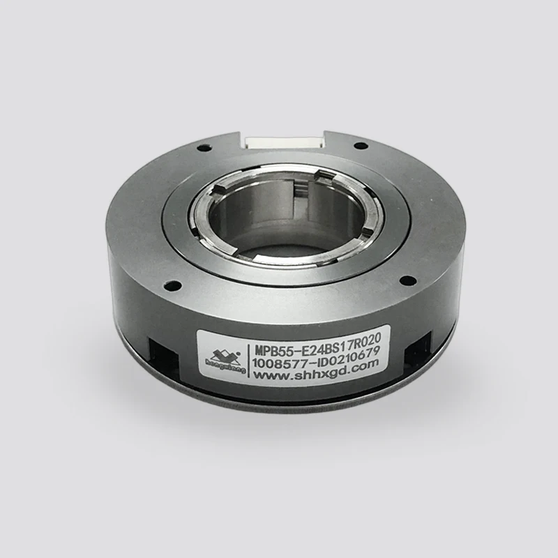 Hengxiang MPB55 absolute shaft encoder SSI 24mm through hole 16+24Bits absolute encoder disc accept customization