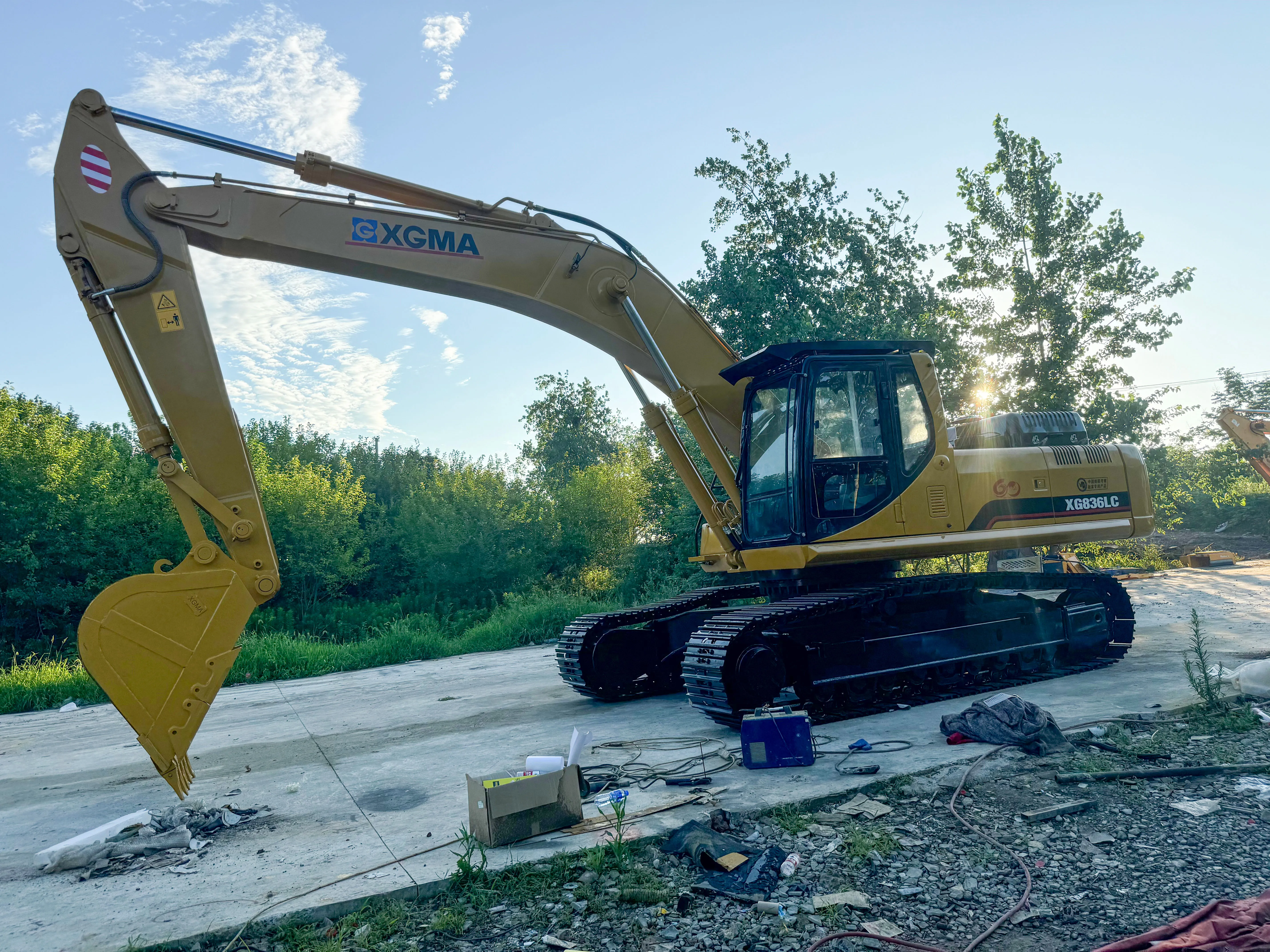 Cheap 36 ton excavator used large excavator XGMA XG836LC China second hand excavator ready to ship