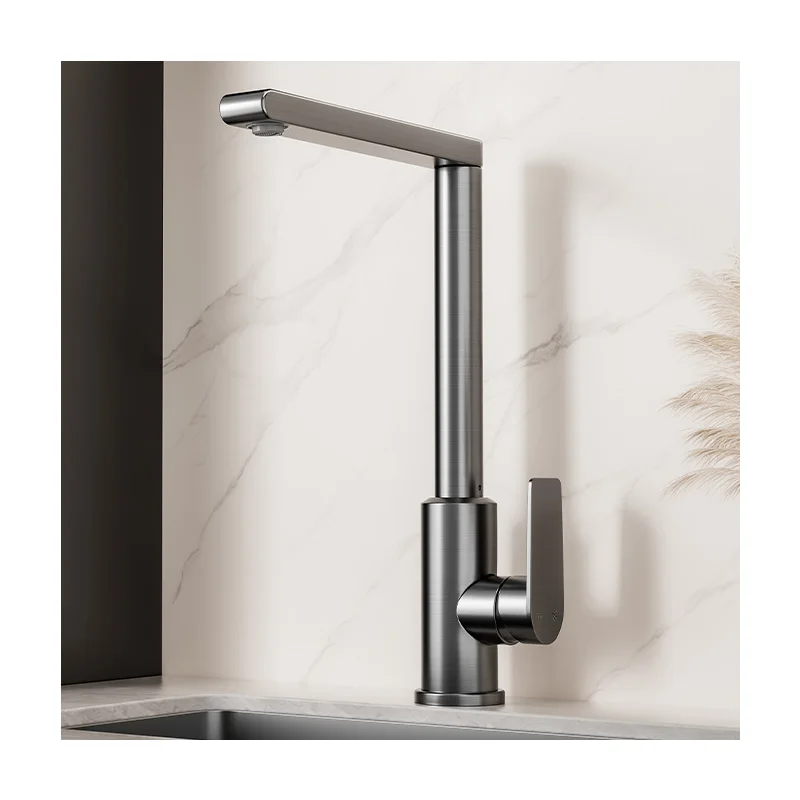 European Traditional Contemporary Zinc Classic Hot Cold Water Waterfall aluminum alloy Water Kitchen Faucets Mixers Taps