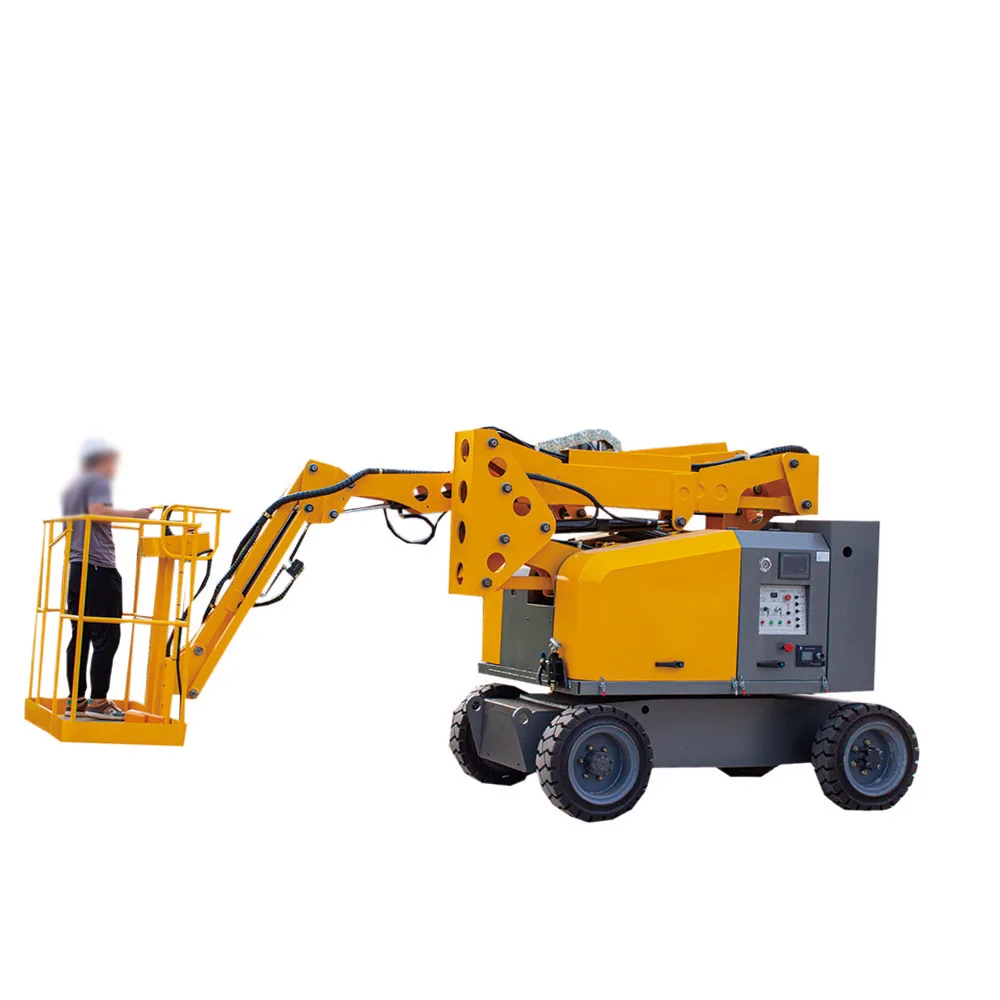 Fully Self-Propelled Crankshaft Lift Electric Hydraulic Lifting Platform Aerial Maintenance Worker Factory Price