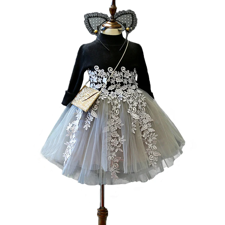 Новое современное свадебное платье для девочек индийское трикотажное осеннее детей