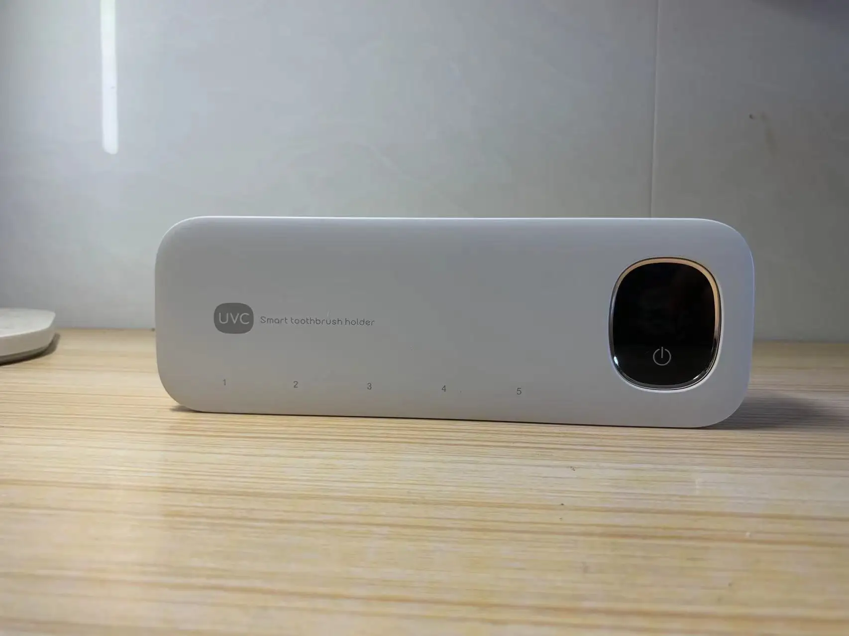 rechargeable Automatic UVC Toothbrush Disinfector Wall Mount Toothbrush Squeezer Holder Toothbrush Sterlizer and holder