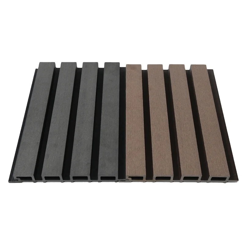 Hot sale Building material wooden 3D fluted board wooden cladding outdoor wpc wall panel