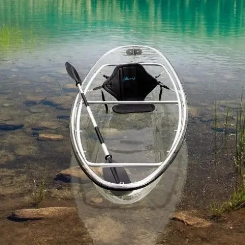 Crystal PC Canoe Clear Glass Bottom Kayak Transparent Canoe For water Sports Transparent Boat