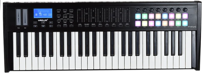 49 keys professional master MIDI keyboard controller Plug and Play USB 49 key mini usb  MIDI controller for music produce