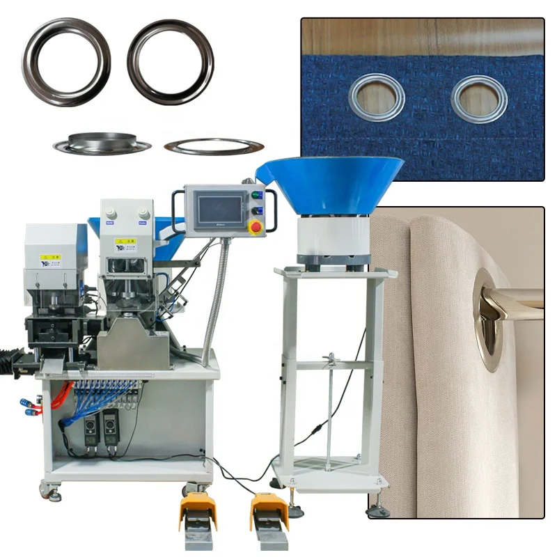 Automatic curtain grommet eyeleting machine curtain making machinery