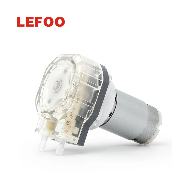 Lepoo DC12v DC24v небольшой Матовый Электрический перистальтический насос для химической медицины высокого качества