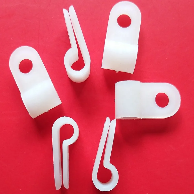Nylon material with screw R type wire clips