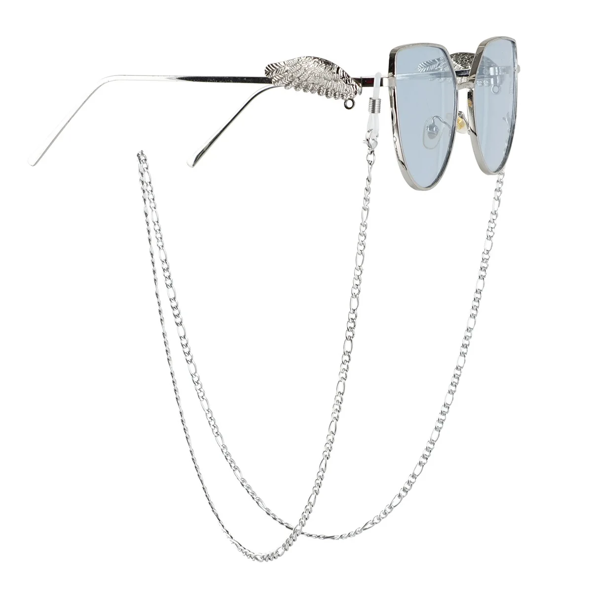 Gold Sunglasses Lanyard Retainer Strap for Men and Women Silver Beaded Glasses Sunglasses Eyeglass Chain