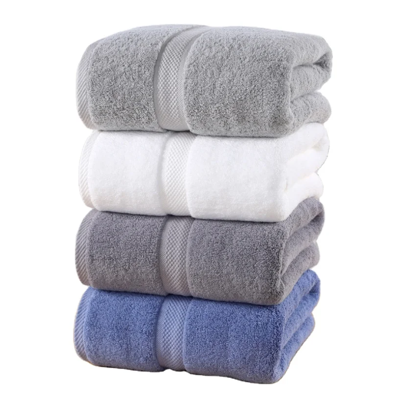 Factory wholesale custom bath towels 100% cotton luxury high-quality large bath towels are soft and durable