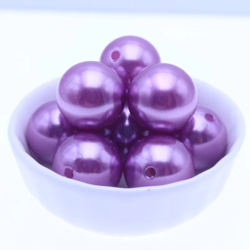 Charming 20MM Indigo ABS Fashion Imitation Beads Acrylic Pearls For Jewelry Making