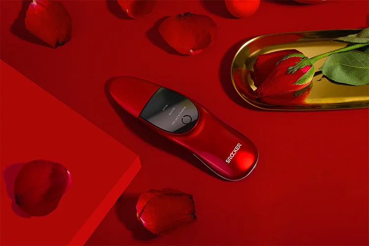 Portable 3 Modes Wireless Charging Face Cleanser Ultrasonic Skin Scrubber For Home Use