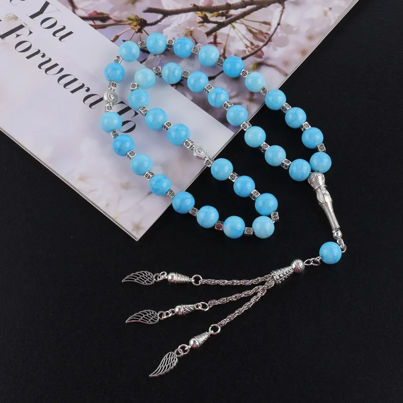 Wholesale 33pcs Religion Muslim Islamic beaded glass beads high quality rosary bracelets