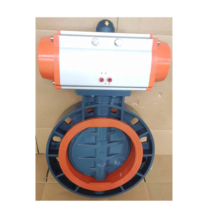 ATA cheap sale dn50 to dn400 handle lever manual butterfly valve  bare stem for electric pneumatic actuator
