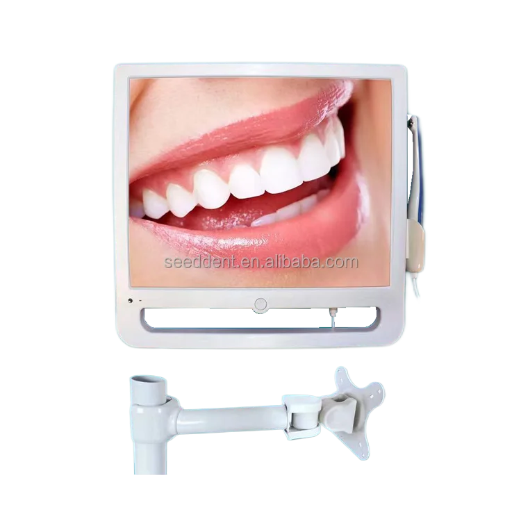 Хорошая цена 17 дюймов Wi-Fi зубной полости рта камера с монитором и металлического держателя/медицинская эндоскопическая