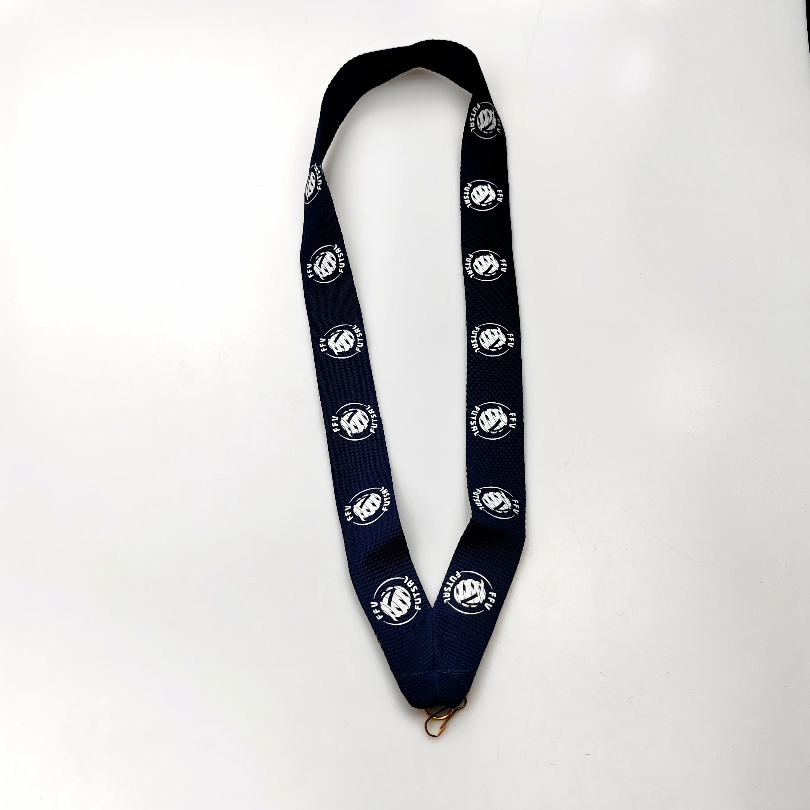 New Customized Super Color Polyester Lanyard Neck Strap Winner Champion Medal Badge  for Sports Event School Goals