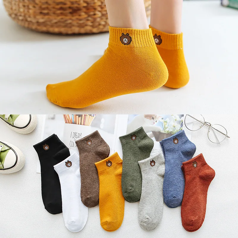 Wholesale lovely bear pattern Socks for adult