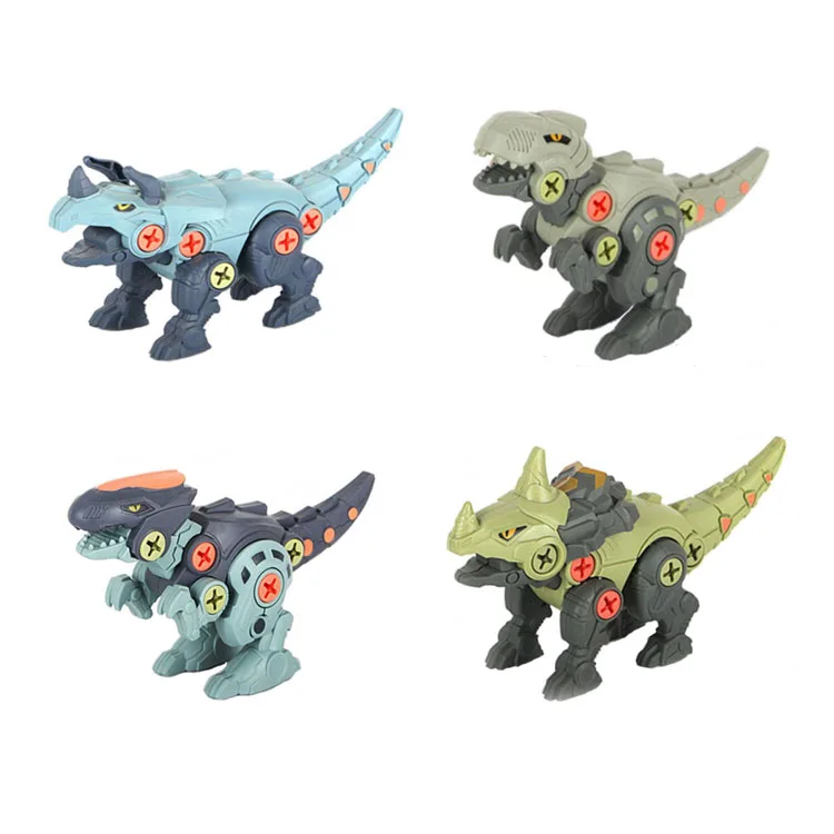 Детский подарок 4 пачки локоны волос стволовых строительные игрушки DIY разобрать игрушки динозавров