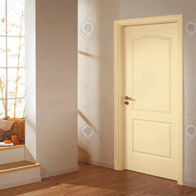 Prima Building Apartment House Room Interior MDF Door Flush Series Wood Veneer MDF Wooden Door