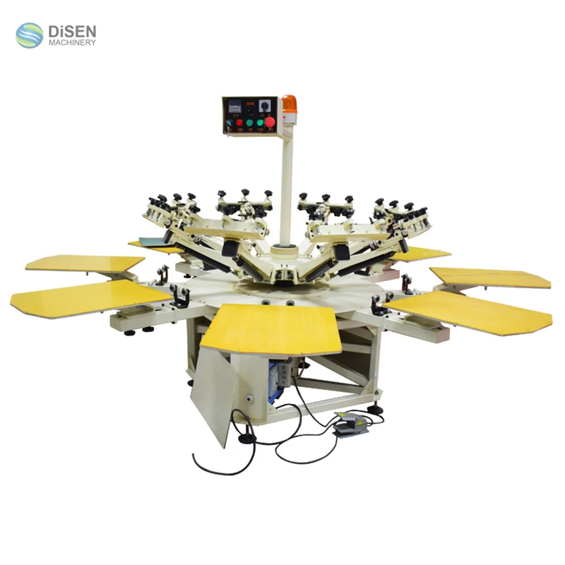 
Roll to roll 8 color 8 station t shirt semi automatic screen printing machine  (60517502445)
