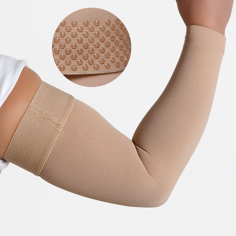 Post Surgery Arm Brace 20-30mmHg Medical Compression Long Arm Sleeve Women for Varicose Veins