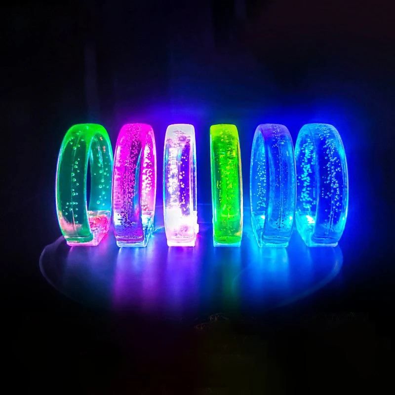 Flashing in the dark party supplies flashing light up toys led bracelets glow sticks Christmas party decorations