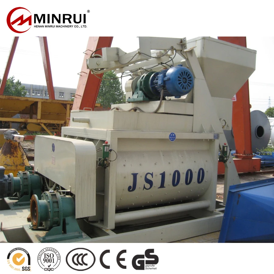 Minrui CE JS1000 Concrete Mixer 1m3 Capacity For Sale