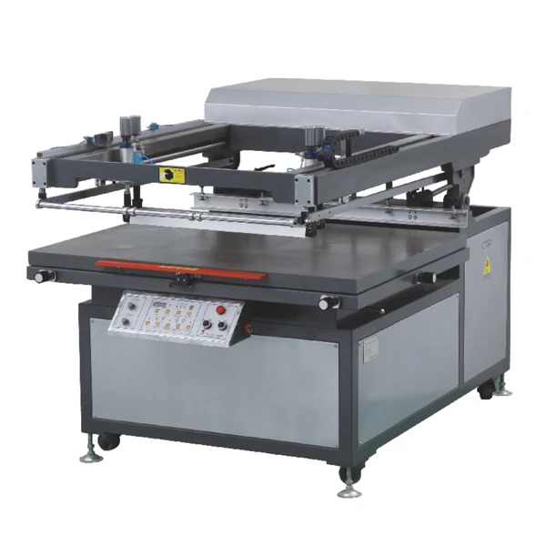 large format flat semi automatic silk screen printing machine for lighter PVC/paper/package bag/silicone key press/pet film