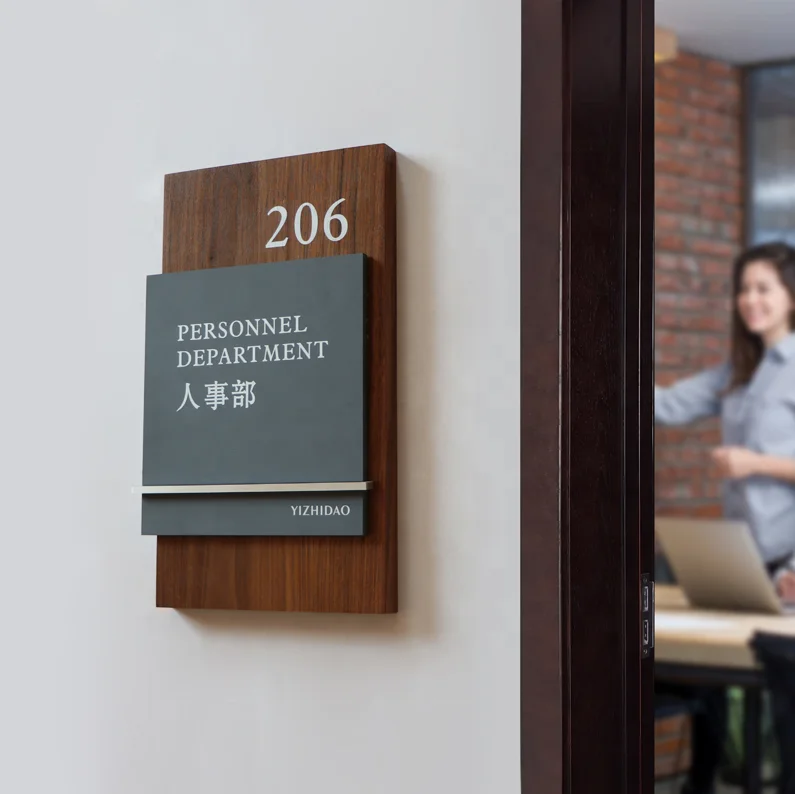 Hot Sale Out Price wooden Hotel Door House Number Plate Room Number Advertising Signs office signage plate office door sign