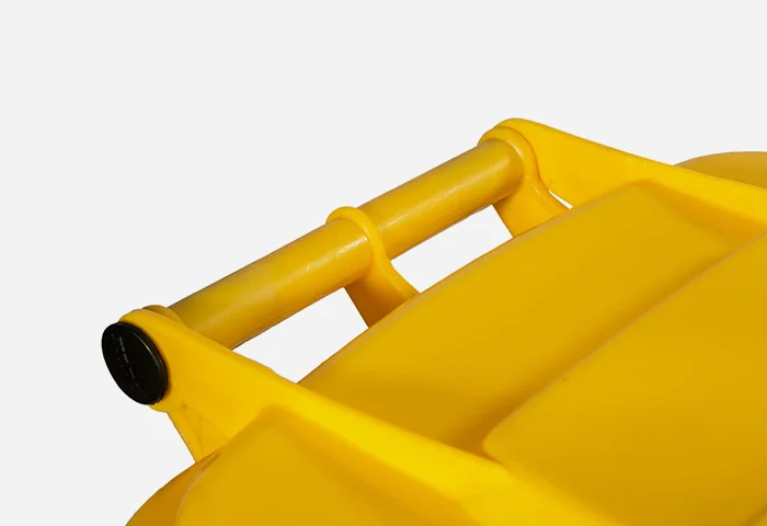 50L Yellow Medical Plastic Garbage Bin With Wheels