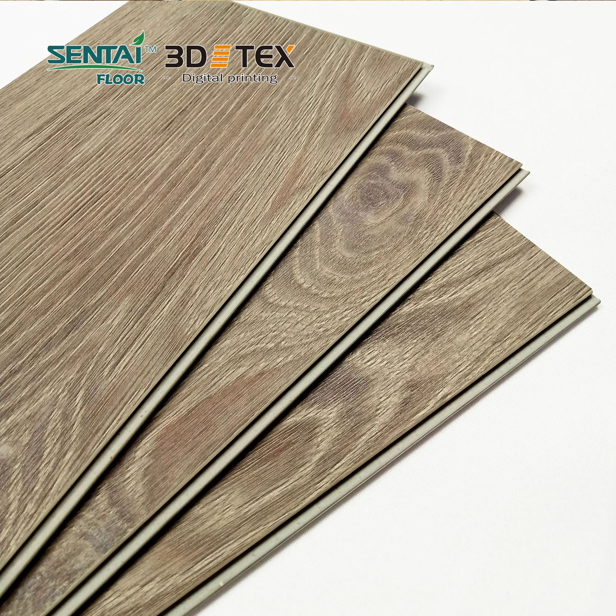 Sentai 3D Tex SPC Anti-Slip Floor 5mm Rigid Digital Printing Flooring by Chinese Supplier