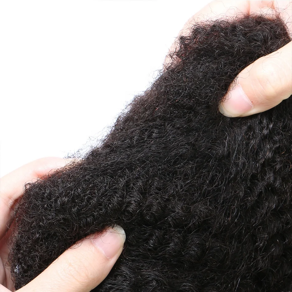 cuticle aligned hair 4B 4C afro kinky curly human hair weaving for black women raw virgin hair bundles free shipping