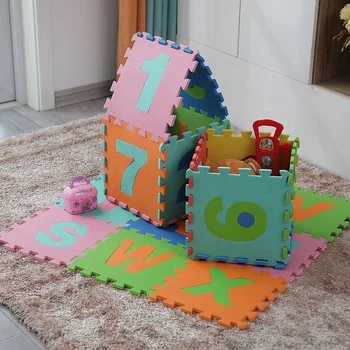 Eva Foam Puzzle Play Mat Interlocking Floor Playmat Arrivals Alphabet & Numbers Crawling Baby Play Mat Unisex EVA Foam,eva EN71