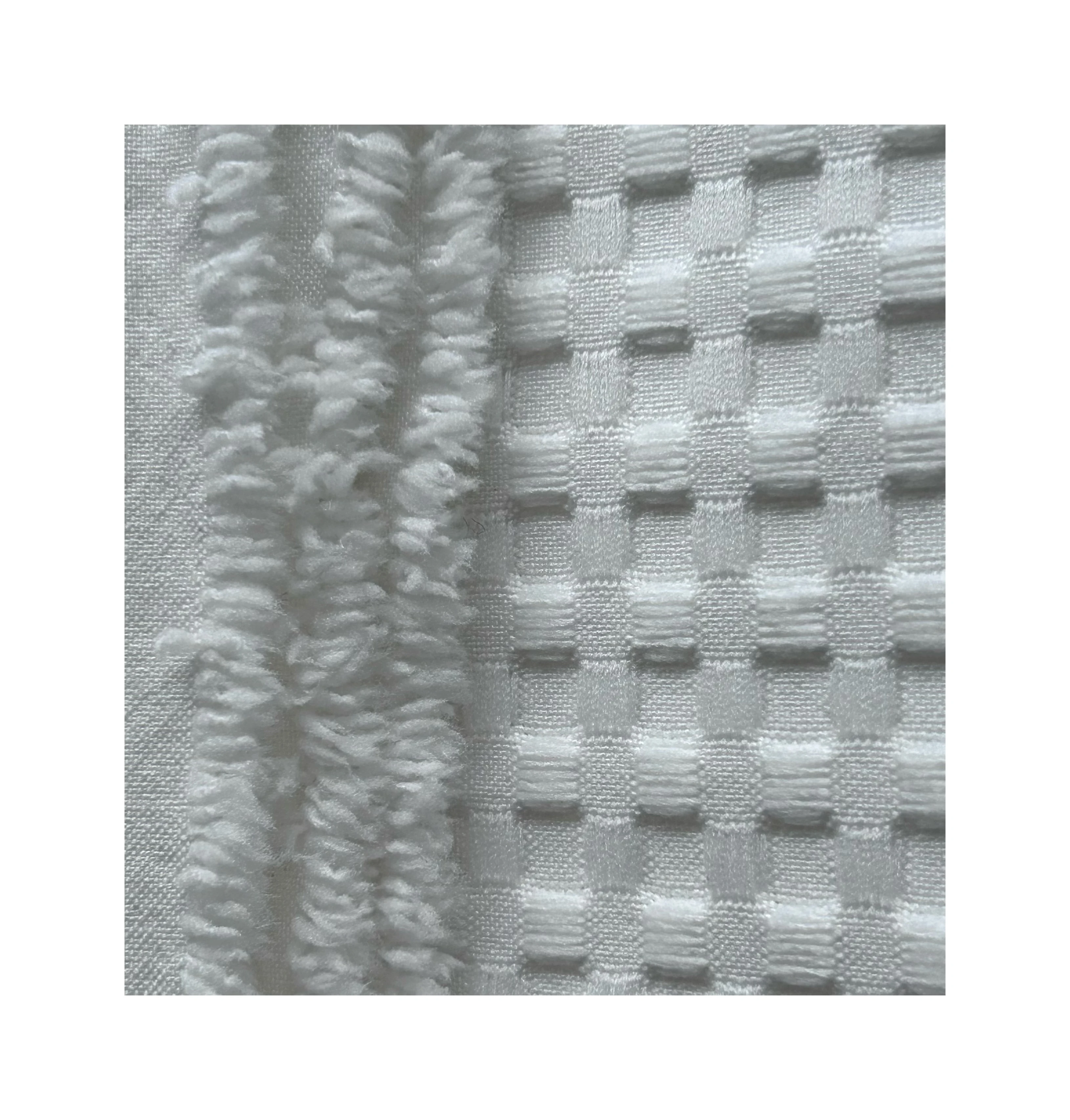 2023 Wholesale 100% polyester soft White Waffle fabric