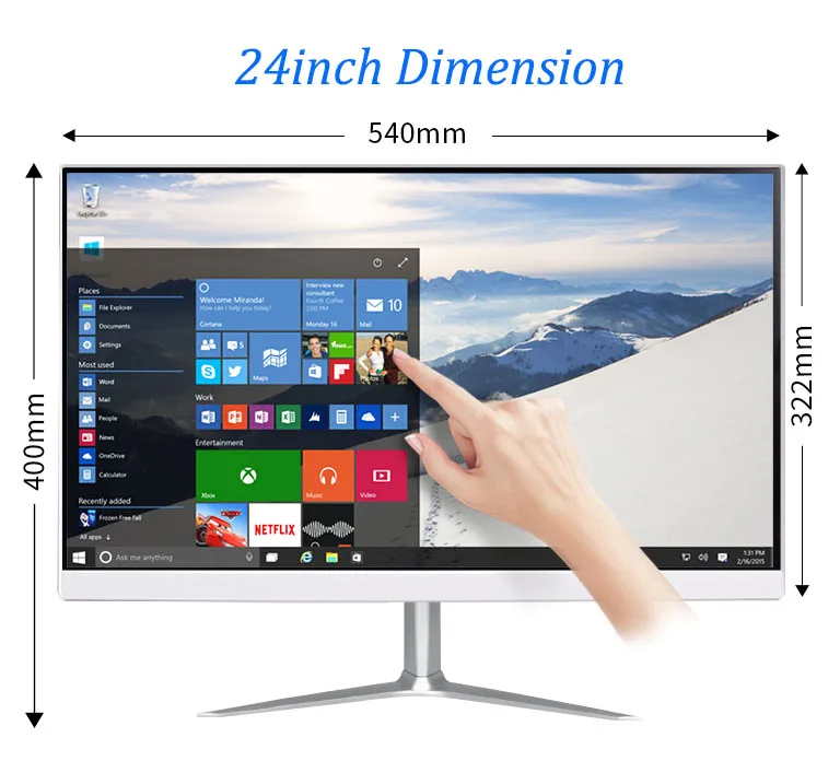 Сенсорный экран «все в одном» ПК 21,5 дюйма J1900 четырехъядерные встроенные компьютеры Android с камерой 2,0 м
