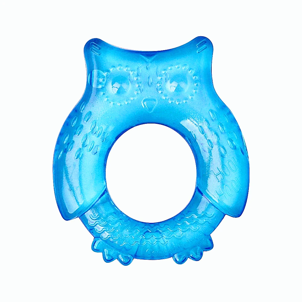 
BPA free EVA plastic water filled cooling teether baby soothing teether freezer safe teethers 