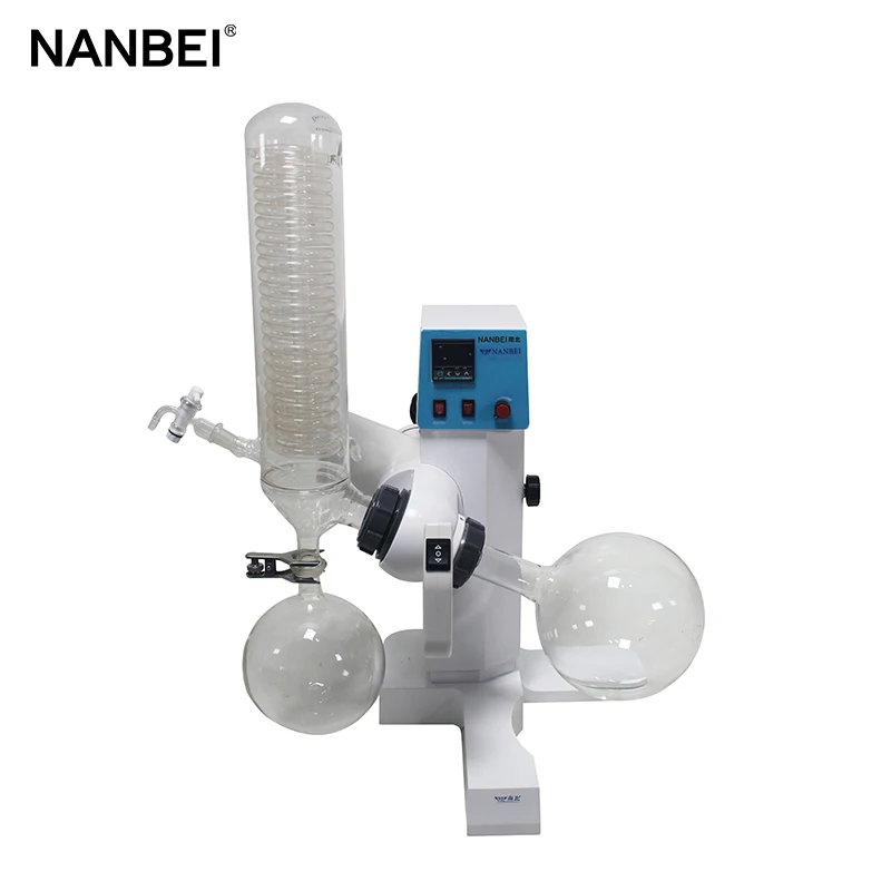 China Lab short path distillation mini vacuum rotary evaporator equipment with chiller and vacuum pump