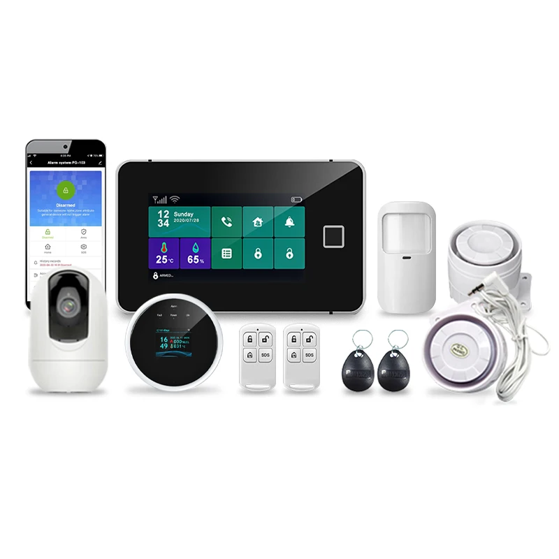 One key to SOS alarm wifi alarm system wireless gsm auto dialer