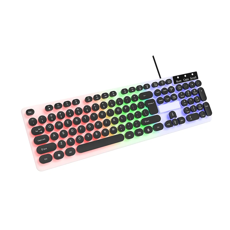 Led Wired gaming keyboard multimedia computer PC gaming keyboard for professional gamer