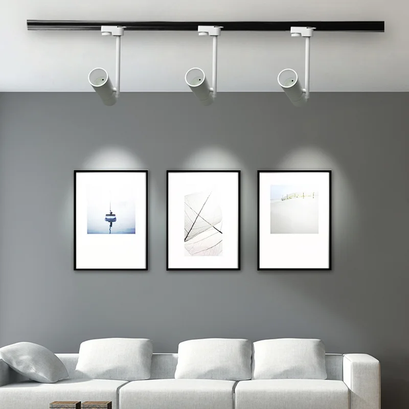 
Contemporary track rail lighting system GU10 led ceiling track light 