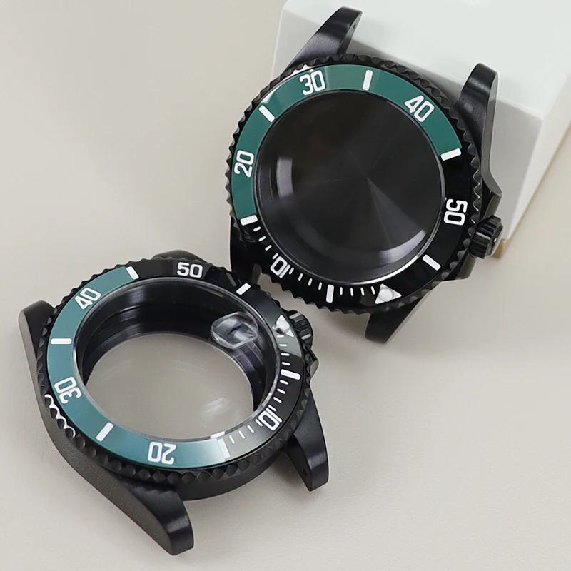 High Waterproof Level Diving Watch Case Stainless Steel Watches Spare Parts For Seiko Nh35/36 Eta 2824 Miyota 8215 Movement Dial