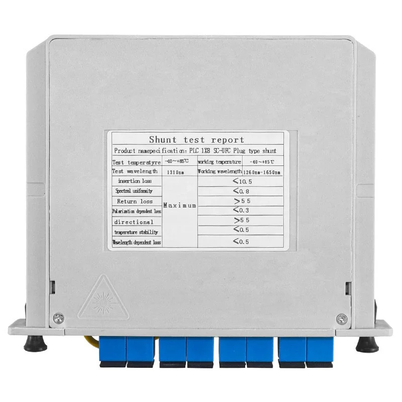 OEM Fourleaf Cassette Splitter 1*8 All Pigtails 1m SC Upc Apc Plc Splitter Box