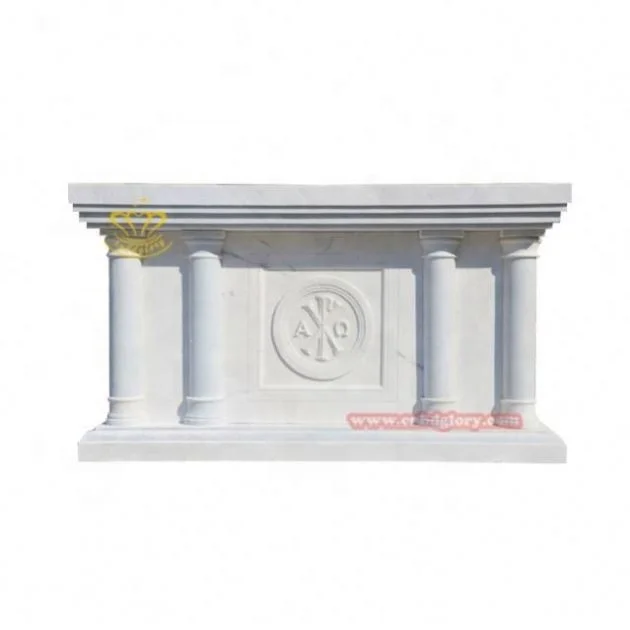 Christian cathedral stone carving products sculpture Jesus pattern relief Marbl Church Altar