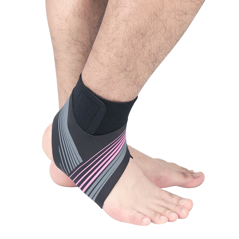 Elastic Breathable Adjustable Neoprene Ankle Support For Injury Recovery