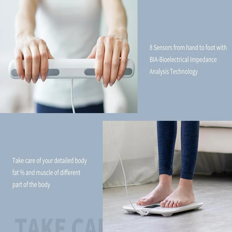 New Product 8 Sensors Smart Body Weight Fat Analyzer Scale Weight Scale Smart with APP
