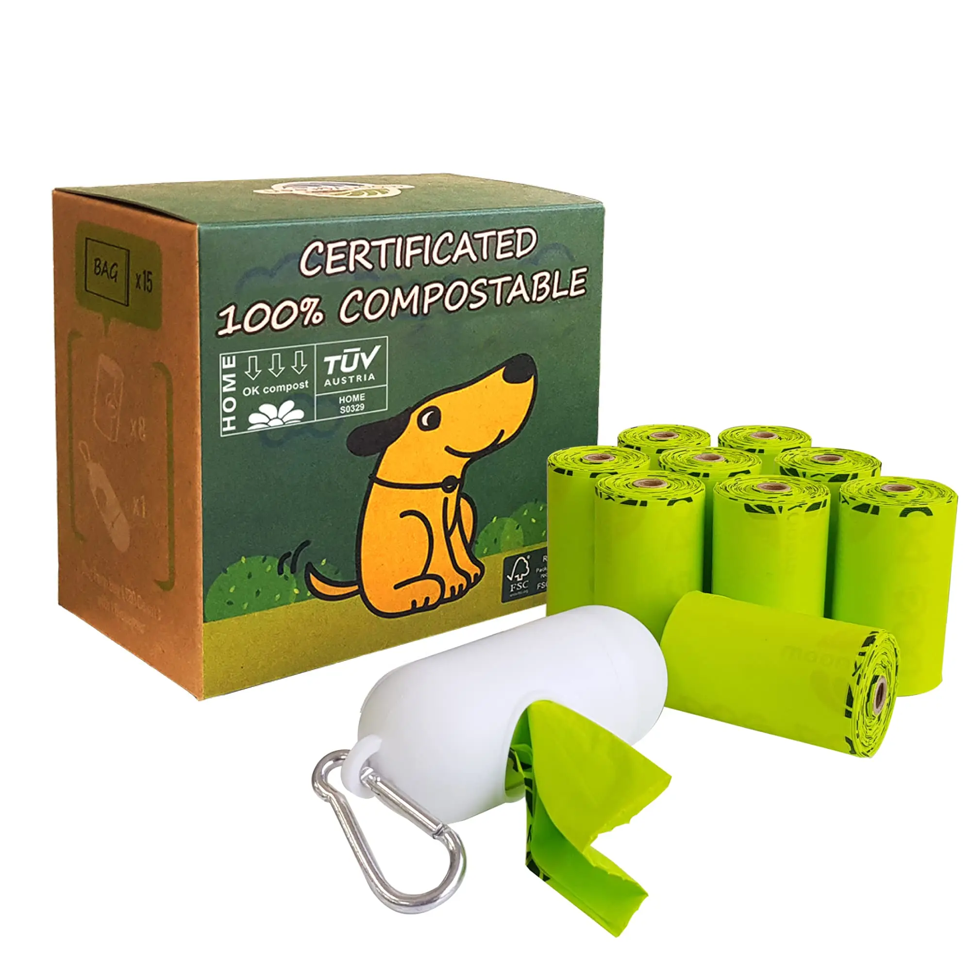 epi hdpe eco-friendly degradable plastic technology pet dog waste poop bag biodegradable