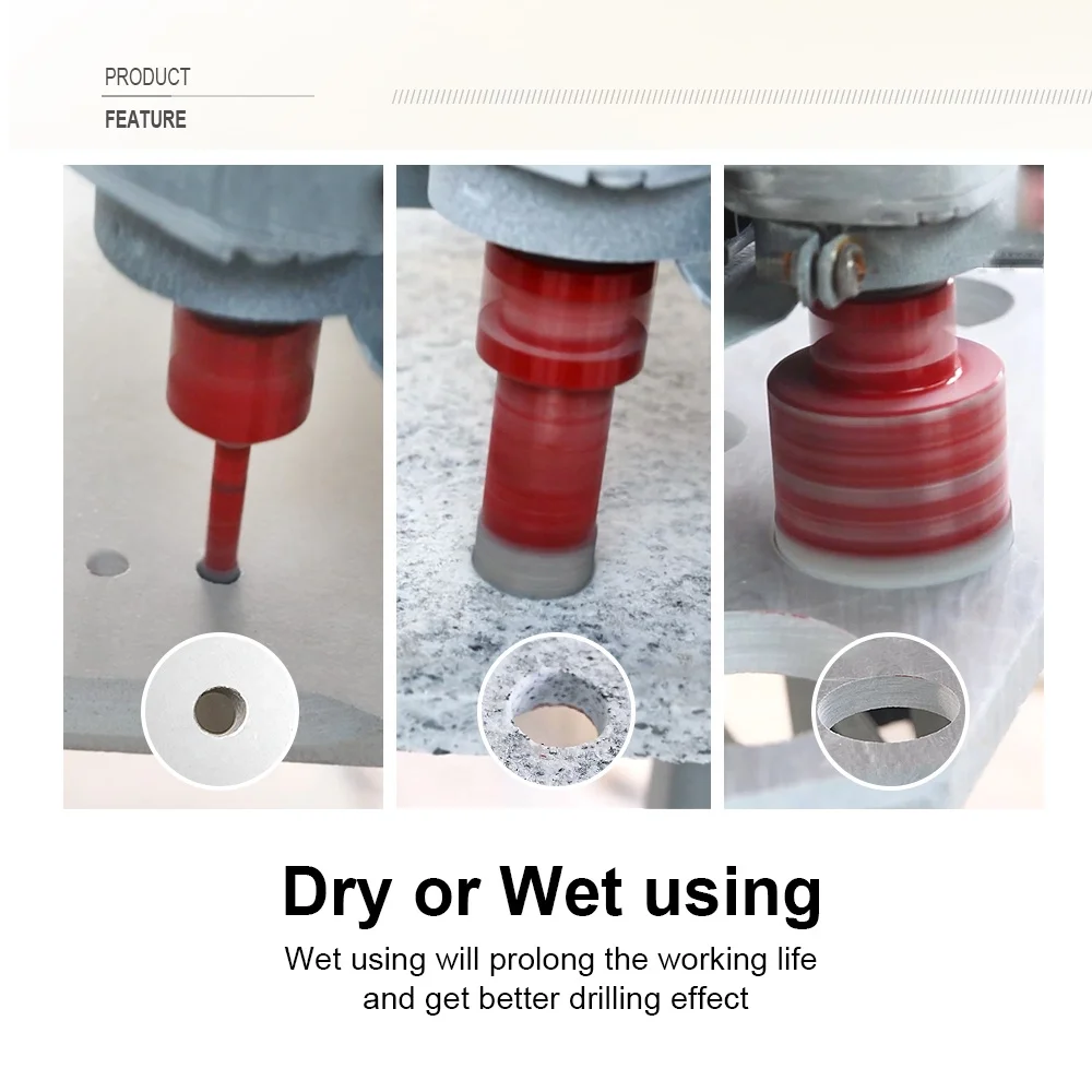 Vacuum Brazed Diamond Core Drill Bits Diameter 6-125mm For Stone Granite Marble And Porcelain Ceramic Tile