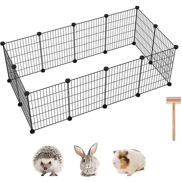 Wire Cube Shelving Small Steel Plastic Animal Cages Rabbit Hamsters Lapin